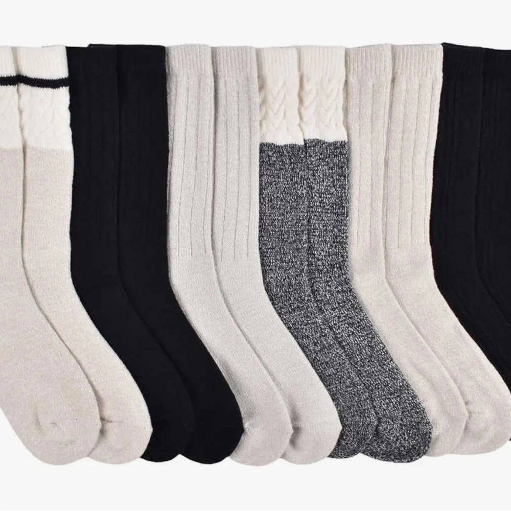 Lucky Brand Women Super Soft Boot Sock, 6-pair SZ 5-10